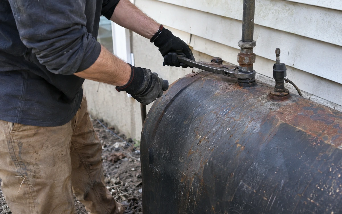 Oil tank removal contractor